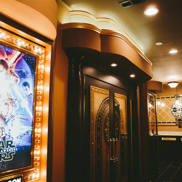 Home Theater Room Entries, Cinebars + Ticket Booths