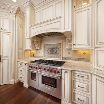 Sienna Bordeaux Granite Countertops - Kitchen Remodel