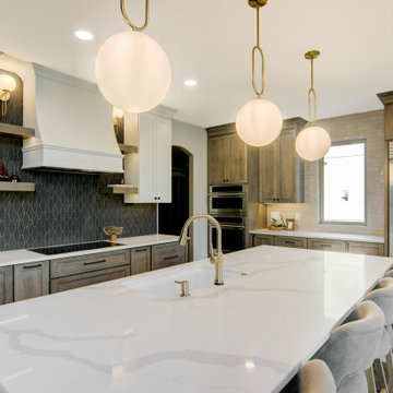 Collected Kitchen Remodel with Custom Seating + Layered Details