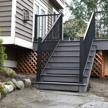 Contemporary Deck Install in Kenmore