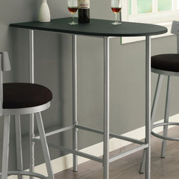 Black & Silver Metal Spacesaver Bar Table - Products