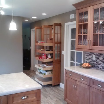 Kitchen FP475 Columbia Cabinets Clear Alder Wheatfield stain