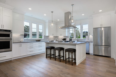 Inspiration for a contemporary kitchen remodel in Santa Barbara