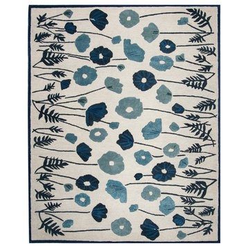 Safavieh Martha Stewart Poppy Glossary Rug, Azurite Blue, 2'6"x4'3"
