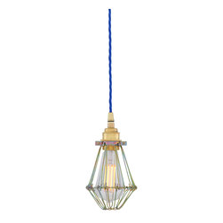 PRAIA GOLD INDUSTRIAL CAGE PENDANT LIGHT - Pendant Lighting