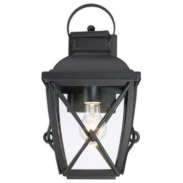 Designers Fountain 34831-BK Belmont - 15.25 Inch 1 Light Outdoor Wall Lantern