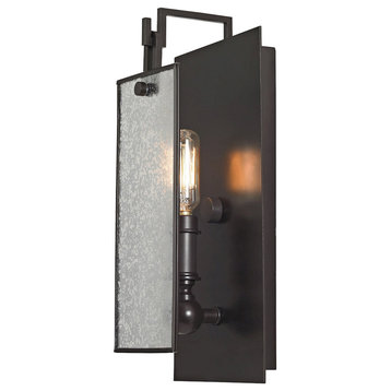 Lindhurst 1 Light Swing Arm or Wall Lamp, Oil Rubbed Bronze