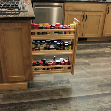 Quad Cities Kitchen Remodel with Great Storage and Maple Cabinets