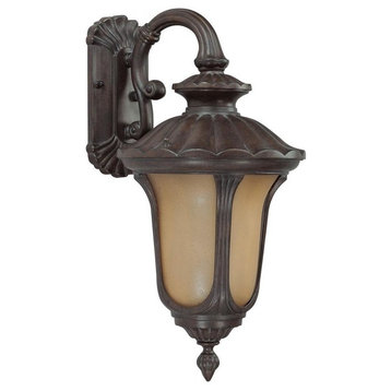 Nuvo Beaumont 1-Light Fruitwood Outdoor Wall Lantern