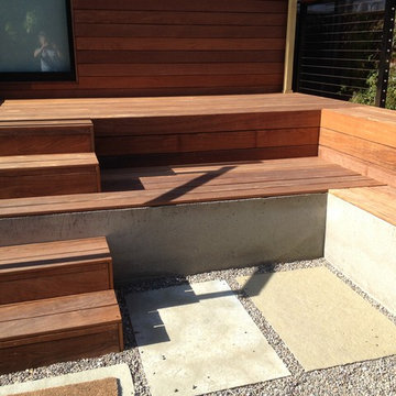 Modern Ipe Deck, Stairs and Benches