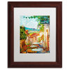 David Lloyd Glover 'Provence Cafe Morning' Art, Wood Frame, 11"x14", White Matte