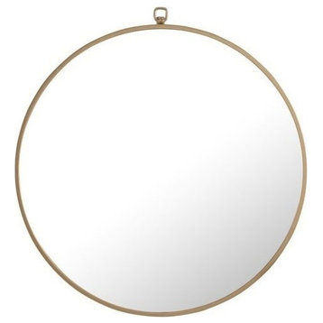 Elegant Eternity Metal Frame Round Mirror