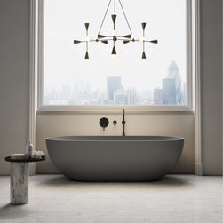 Picasso Pebble Grey Freestanding Stone Bath 1780mm - Baths
