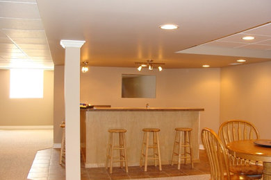 Example of a basement design in Detroit