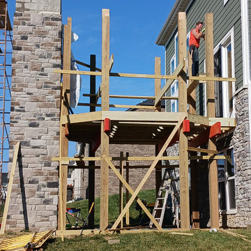 Union | 2-Story Covered Octagon Custom Deck