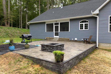 Raised Patio with Firepit