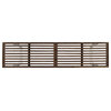 Joa Patio Contemporary Acacia Wood Dining Bench With Iron Legs, Dark Brown/White Wash