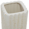 Contemporary White Ceramic Decorative Jars Set 70388