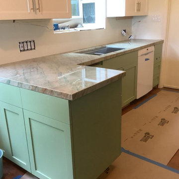 Kitchen Remodel 2024 Oakland/ white and light green