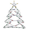 18" Lighted Tree Christmas Window Silhouette Decoration, Set of 4