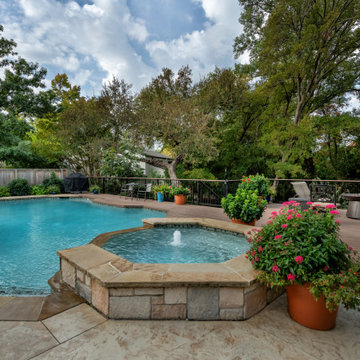Custom Creekside Deck & Poolside Outdoor Living Remodel