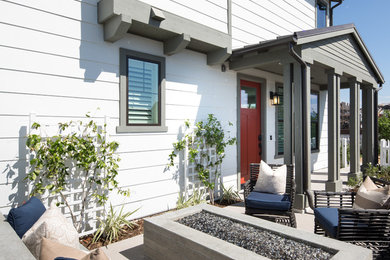 Inspiration for a contemporary home design remodel in Orange County