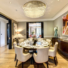living and dining areas