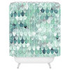 Monika Strigel Lily Mint Mermaid Shower Curtain, 72"x69"