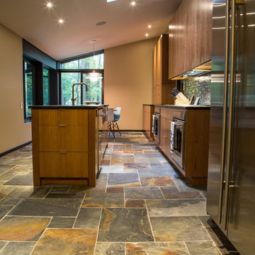 Warm Contemporary Newtown Kitchen