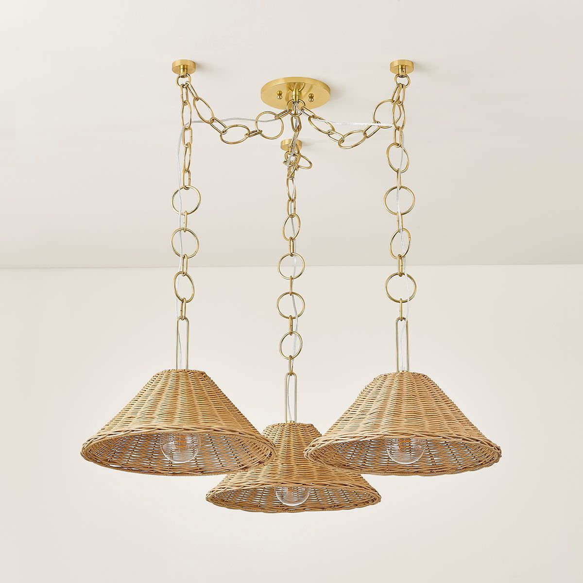 Mitzi Dalia Chandelier Aged Brass - Tropical - Chandeliers - by Hudson ...