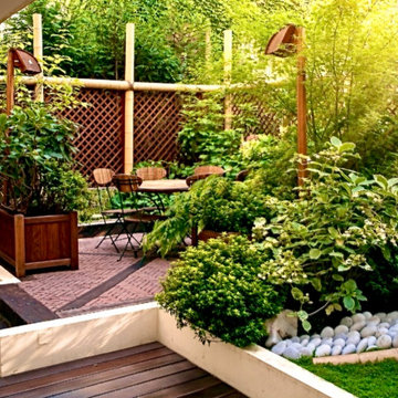 Un jardin, deux espaces...