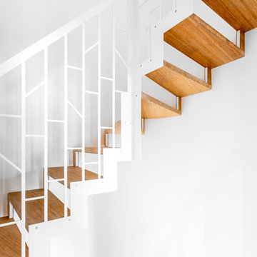 Prolongement d'un escalier existant pour desservir une extension