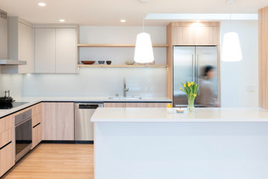 Example of a danish kitchen design in San Francisco