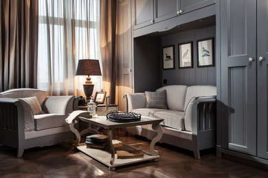 Inspiration for a timeless living room remodel in Moscow