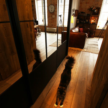 Création d'un espace bureau avec Bibliothèque sur mesure "l'Arbre à chat"