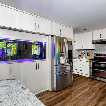 Contemporary Fish Tank Kitchen Design Richmond, VA