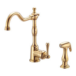 Danze Opulence&trade; Single Handle Kitchen Faucet with Spray - Kitchen Faucets