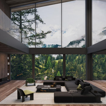 Integrated curtain wall windows