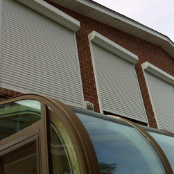 Shutters Above Solarium - Roller Shades