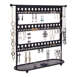 Large Long Earring Holder Display Stand for Hoops Jewelry Organizer, Laela  - Traditional - Jewelry Boxes And Organizers - by Angelynn's | Houzz