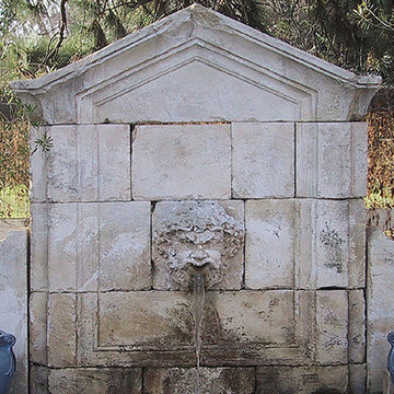 Exterior water Fountains for Pools and Walls, Mediterranean Style