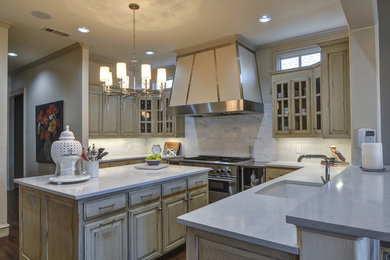 Kitchen - transitional kitchen idea in Dallas