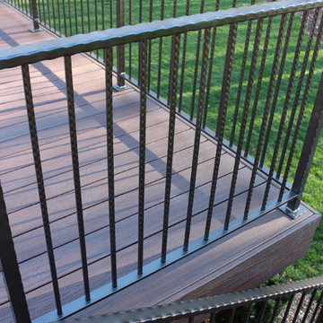 Beautiful Hammered Deck Railing