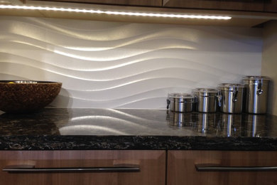 Example of a trendy kitchen design in Miami