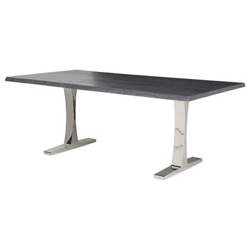 Nuevo Toulouse 78" Dining Table in Oxidized Gray