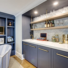 Basement bar backsplash