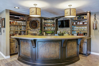 Photo of a home bar in St Louis.
