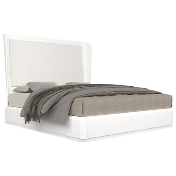 Continental King Bed, Lino Bianco