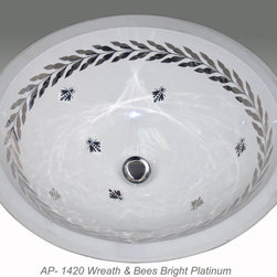 Hand Painted Undermounts by Atlantis Porcelain - Bathroom Sinks