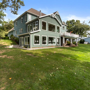 Indoor Lap Pool Two Story Addition on Delavan Lake
